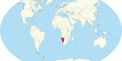 Локација Намибија на мапи света
